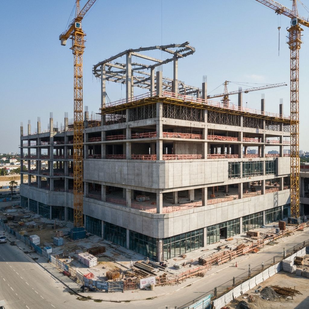 Shopping center em construção