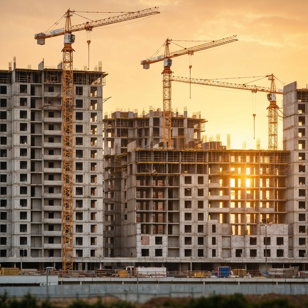 Condomínio residencial em obras